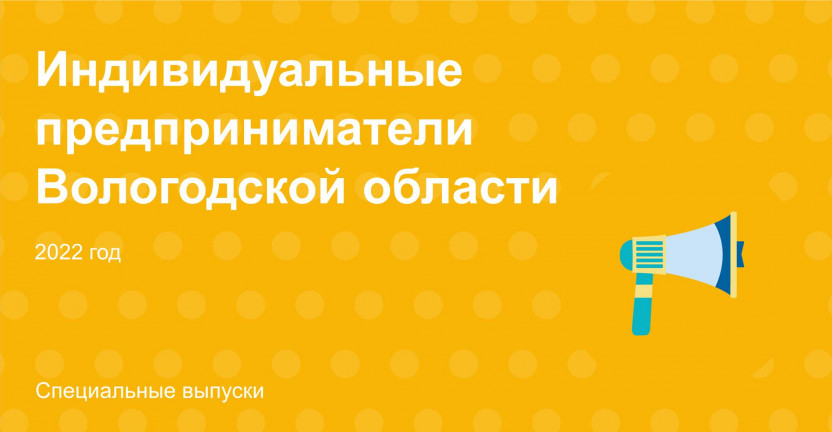 Индивидуальные предприниматели Вологодской области в 2022 году